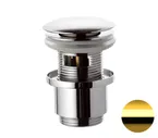 Remer Донный клапан с переливом, золото глянцевое. 905CC2114DO