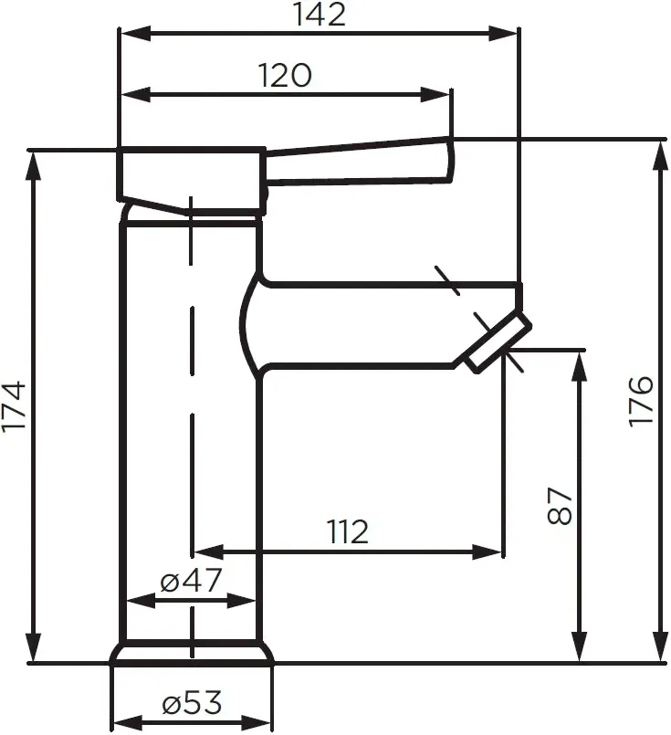 Смеситель для умывальника нержавейка W12 Remer-0