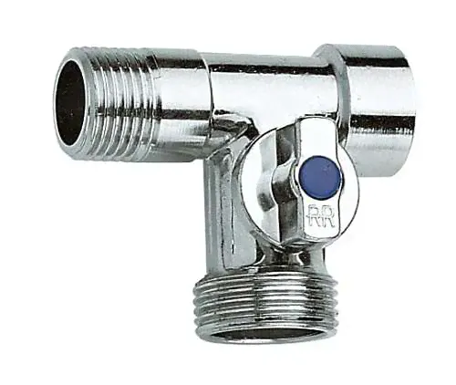 Кран шаровый для стиральной машины 1/2"х3/4"х1/2" 260 REMER