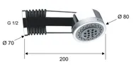 Верхний душ Remer 350HGX