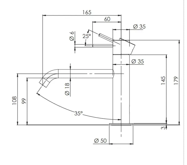 Смеситель для раковины Remer X Style хром X12A
