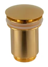 Remer Донный клапан с переливом, золото брашированное. 905CC114BG