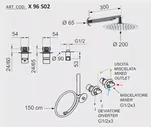 Душевая система скрытого монтажа REMER X-Style золотая