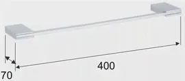 Полотенцедержатель 40 см Remer Flat FT40CR
