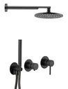Душевая система Remer X-style (X96S02OCFP) черный брашированный хром