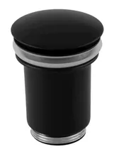 Remer Донный клапан с переливом, чёрный матовый. 905CC114NO